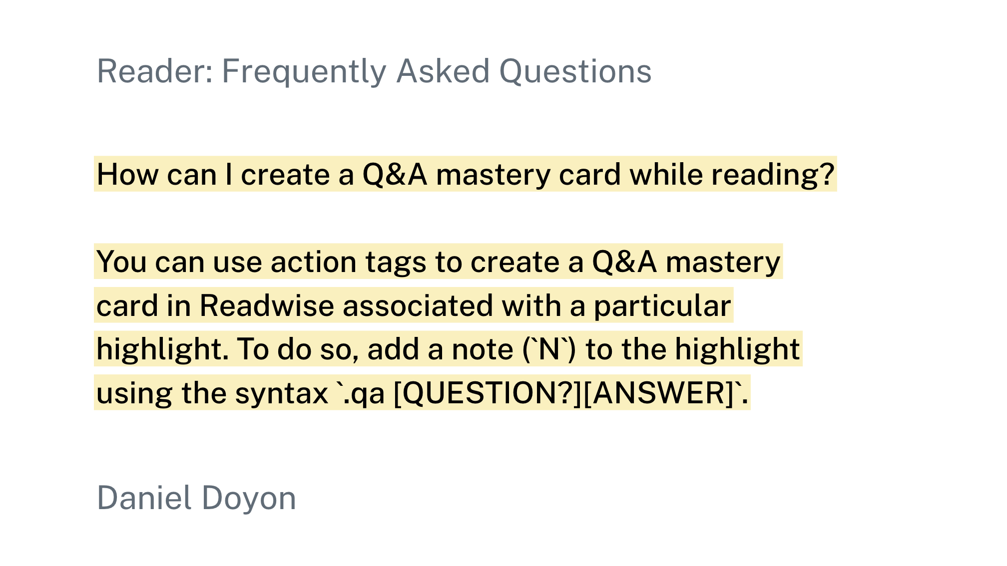 Reader-FAQ-Action-Tags-QA